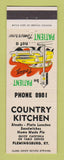 Matchbook Cover - Country Kitchen Flemingsburg KY