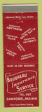 Matchbook Cover - Boudreau Insurance Sanford ME