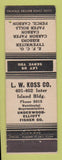 Matchbook Cover - LW Koss Typewriter Ribbons Supply Hawaii?