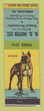 Matchbook Cover - HD Moyer General Store Perkasie PA Boxer Dog