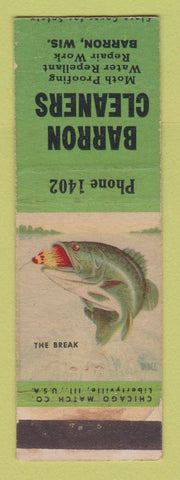 Matchbook Cover - Barron Cleaners Barron WI low phone #