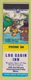 Matchbook Cover - Log Cabin Inn International Falls MN low phone #