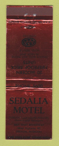 Matchbook Cover - Sedalia Motel MO