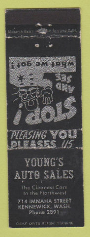Matchbook Cover - Young's Auto Sales Kennewick WA
