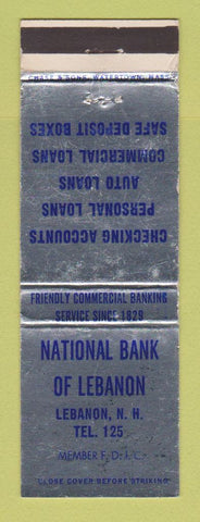 Matchbook Cover - National Bank of Lebanon NH WEAR