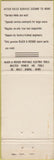 Matchbook Cover - Black  and  Decker Power Tools South Africa