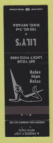 Matchbook Cover - Lily's Elko NV girlie