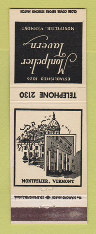 Matchbook Cover - Montpelier Tavern VT