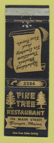 Matchbook Cover - Pine Tree Restaurant Bangor ME WEAR