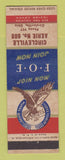 Matchbook Cover - Eagles Club Circleville OH low phone #
