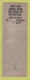Matchbook Cover - New Hoffman Hotel Bedford PA low phone #