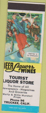 Matchbook Cover - Tourist Liquor Store Truckee CA