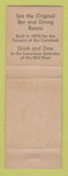 Matchbook Cover - Sharon House Virginia City NV low phone #