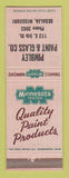 Matchbook Cover - Pimbley Paint Glass Minnesota Paint Sedalia MO