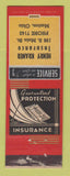 Matchbook Cover - Henry Kraner Insurance Marion OH WORN