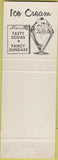 Matchbook Cover - Kile's Cafe Fargo ND Hillbilly ice cream