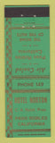 Matchbook Cover - Hotel Norton Paso Robles CA low phone #