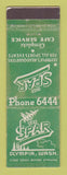 Matchbook Cover - The Spar Olympia WA cafe WEAR