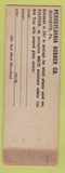 Matchbook Cover - Pennyslvania RX Tires Jacob Feder York PA WORN