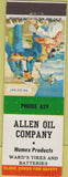 Matchbook Cover - Allen Oil Co No Town Sea Captain