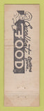 Matchbook Cover - Central Restaurant Fairhope AL WEAR