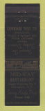 Matchbook Cover - Mid Way Restaurant Champlain NY