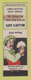Matchbook Cover - Miller's Cafe Belleville IL WORN STAINED