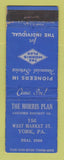 Matchbook Cover - Morris Plan York PA loans WEAR