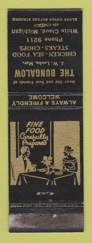 Matchbook Cover - The Bungalow Restaurant White Cloud MI WEAR