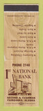 Matchbook Cover - 1st National Bank Fairbanks AK WORN