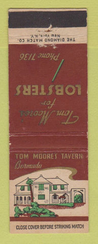 Matchbook Cover - Tom Moore's Tavern Bermuda WEAR