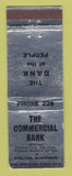 Matchbook Cover - Commercial Bank Chilton WI WEAR