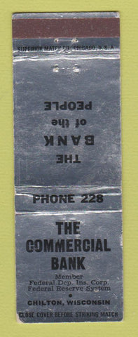 Matchbook Cover - Commercial Bank Chilton WI WEAR