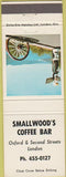 Matchbook Cover - Smallwood's Coffee Bar London ON Canada