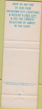 Matchbook Cover - Carpet World Oklahoma City OK