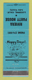 Matchbook Cover - Riviera Party House Lucerne CA girlie