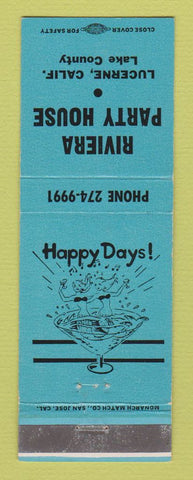 Matchbook Cover - Riviera Party House Lucerne CA girlie