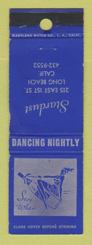 Matchbook Cover - Stardust Long Beach CA girlie HOLE PUNCH WORN