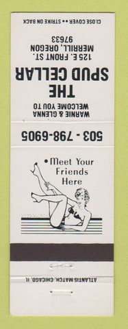 Matchbook Cover - The Spud Cellar Merrill OR girlie