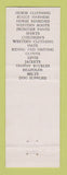 Matchbook Cover - Wolf's Harness Shop Chagrin Falls OH Saddles