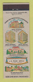 Matchbook Cover - JB Pound Hotels Savannah Beach GA Jacksonville FL