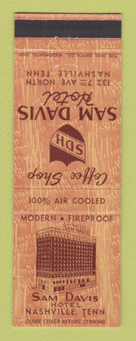 Matchbook Cover - Sam Davis Hotel Nashville TN