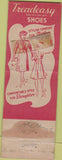 Matchbook Cover - W M Whitney Treadeasy Shoes Albany NY