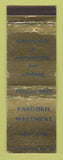 Matchbook Cover - Pandjiris Weldment St Louis MO Steel Products