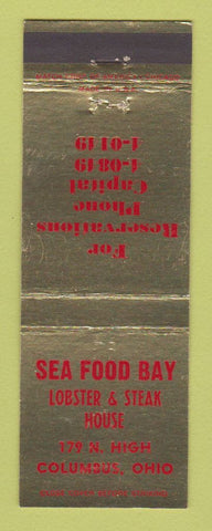 Matchbook Cover - Sea Food Bay Restaurant Columbus OH