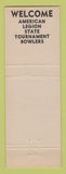 Matchbook Cover - Franklin House New London WI Restaurant