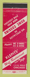 Matchbook Cover - Klepits' Wolf Restaurant Chicago IL