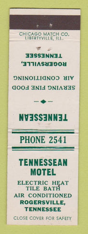 Matchbook Cover - Tennessean Motel Rogersville TN