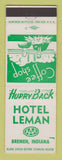 Matchbook Cover - Hotel Leman Bremen IN