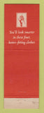 Matchbook Cover - Hickey Freeman Men's Clothes Webb's Utica NY Clearwater FL